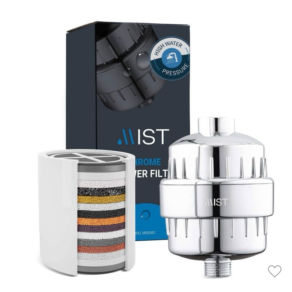 Water Softening 15 Stage GAC Filtered Shower Head with High Pressure Water - Mis